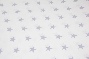 Простынка из хлопка "Звезды серые" (60х72 см)