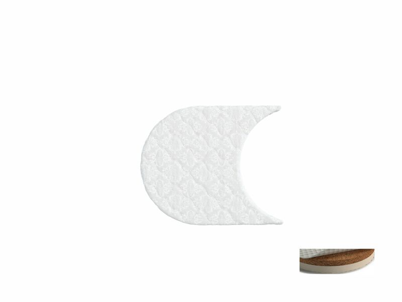 Полумесяц матрас для кроватки Oval, наполнитель: кокос - латекс