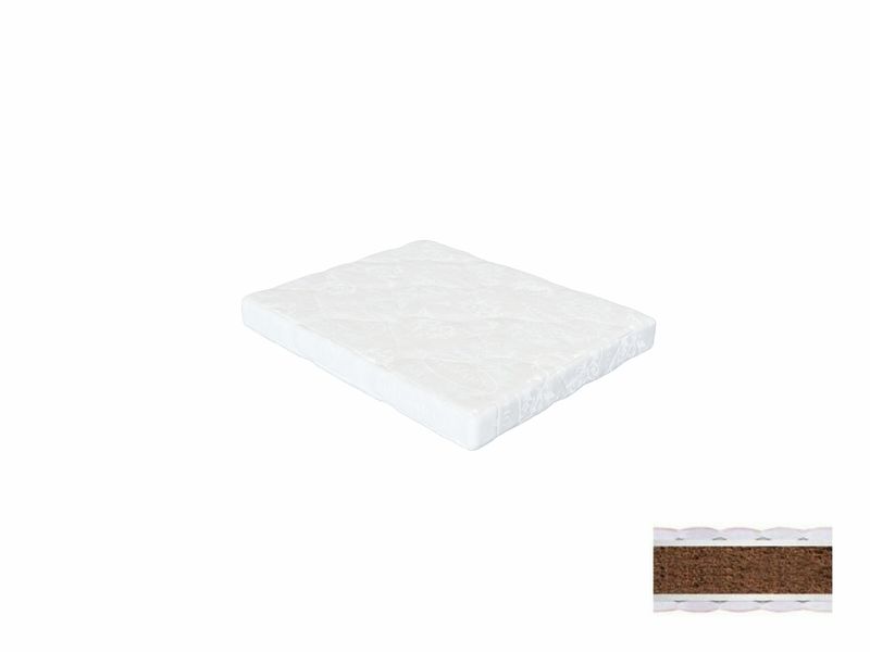 Матрас-трансформер кокосовый в кроватку, размер 60х72/120см